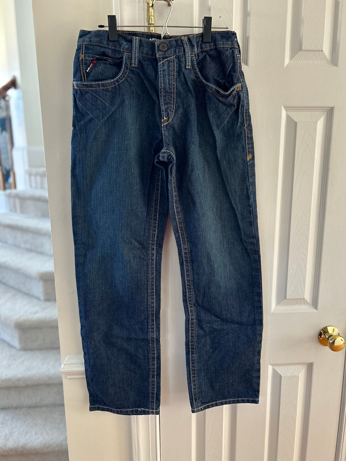 Ariat Fire Resistant Dark Wash Straight Leg Jeans 30/31
